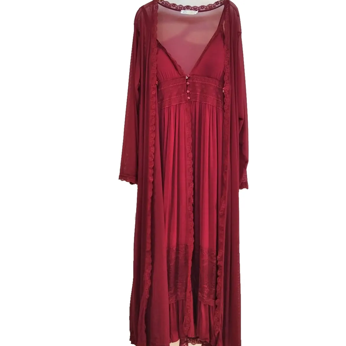 Caprisious Long fairy skirt French court dress Sleepwear