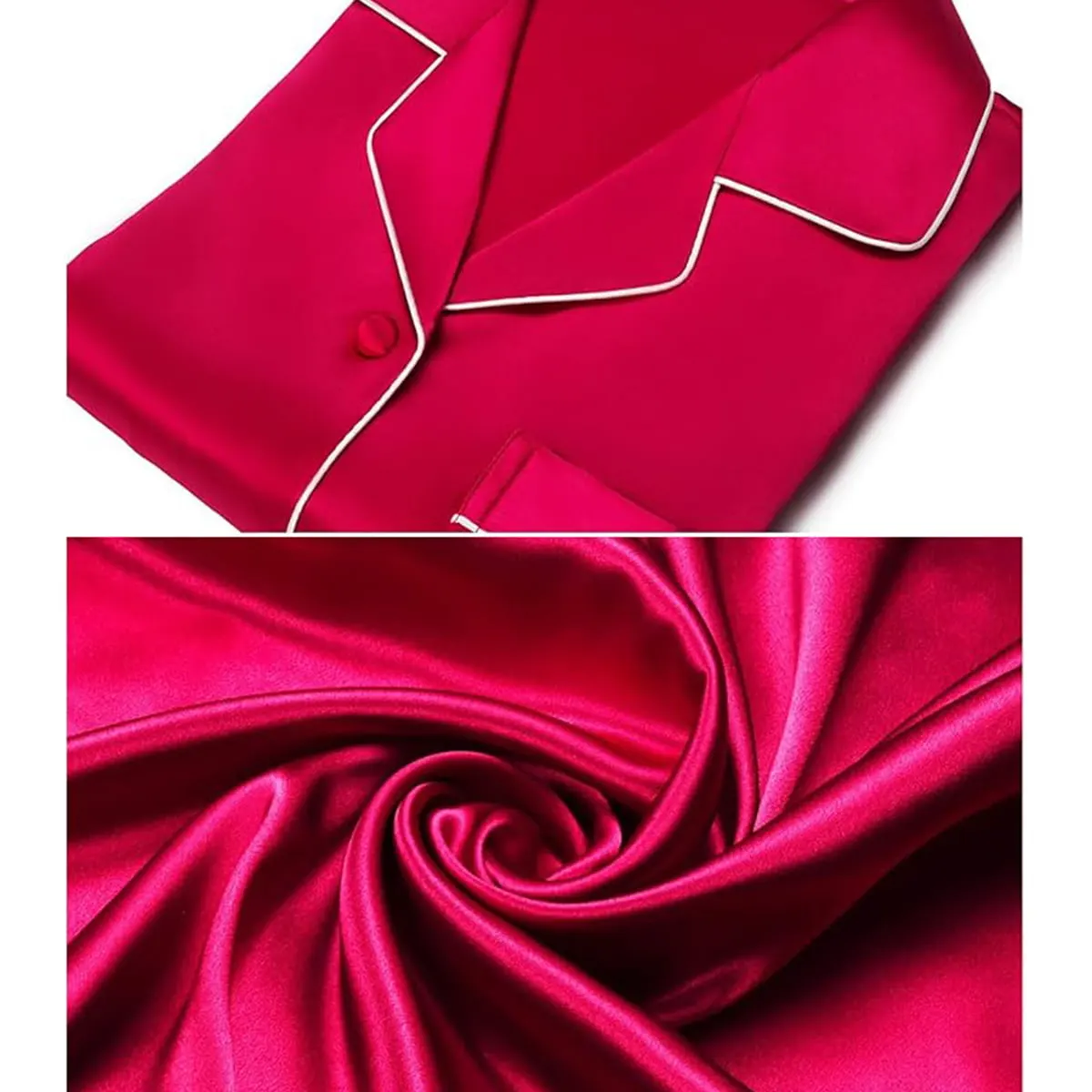 Caprisious Women’s Full Sleeve Silk Satin Pajama Set — photo 6