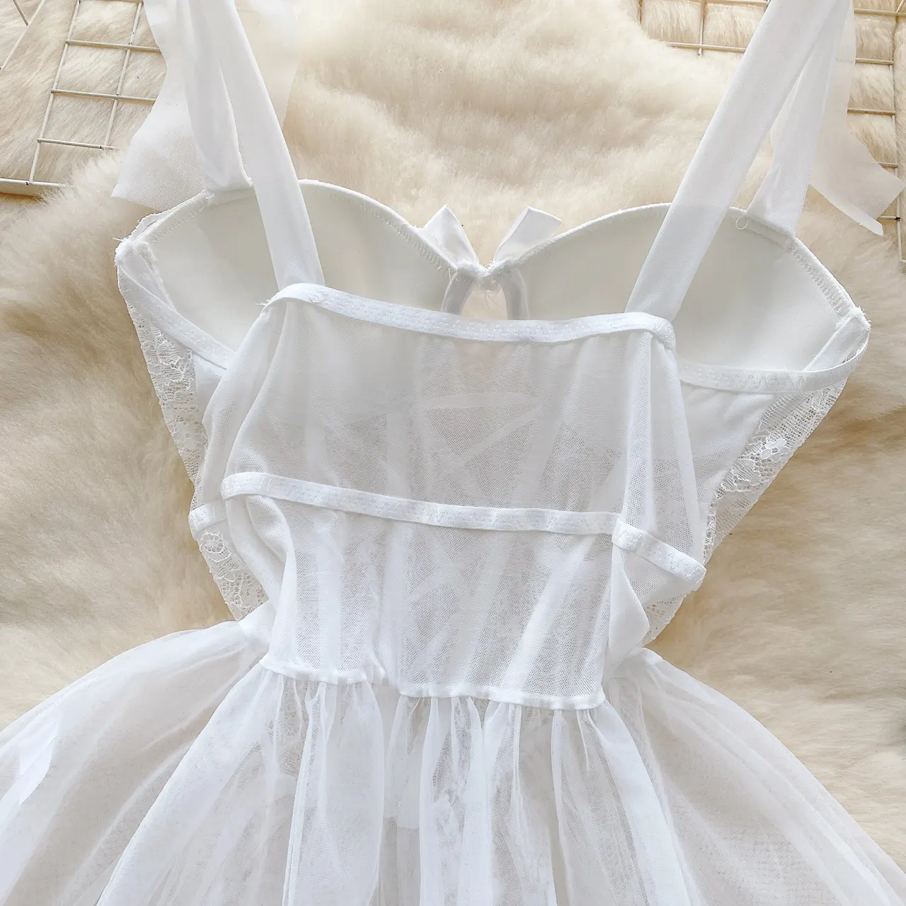 Caprisious Elegant Lace Corset Dress with Adjustable Straps and Matching Bottoms — photo 4